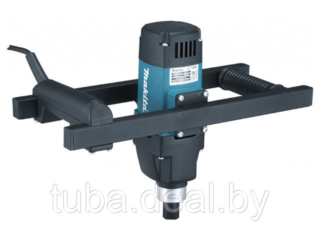 Миксер строительный MAKITA UT 1400 (1300 Вт, 1 скор., зажим резьба M14, без насадки для смешивания,) - фото 1 - id-p220592097