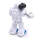 Робот «Герой», световые и звуковые эффекты, работает от батареек, цвет синий, фото 4