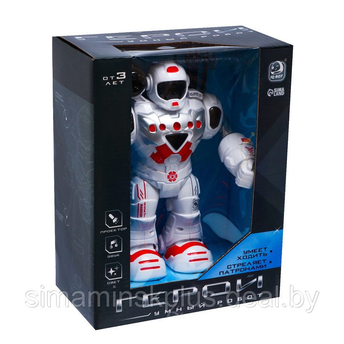 Робот «Герой», световые и звуковые эффекты, работает от батареек, цвет красный - фото 7 - id-p223036788