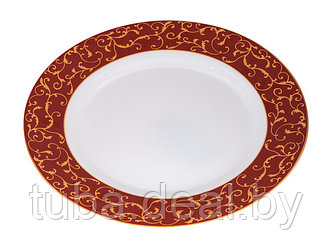 Тарелка обеденная стеклокерамическая, 275 мм, круглая, ANASSA RED (Анасса рэд), DIVA LA OPALA (Sovrana