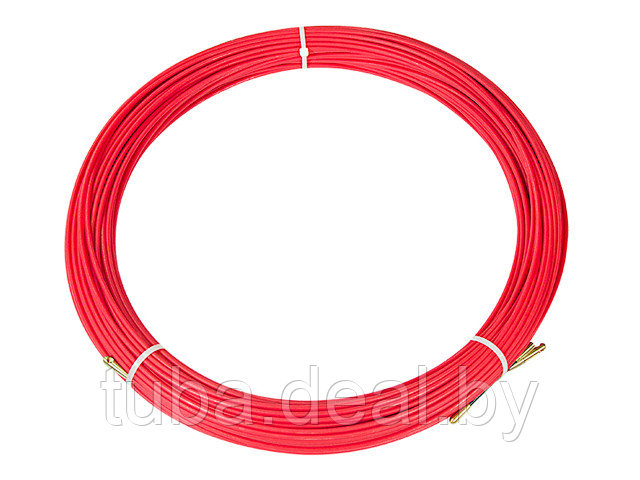 Протяжка кабельная (мини УЗК в бухте), стеклопруток, d=3,5 мм 50 м красная (REXANT) - фото 1 - id-p223036911