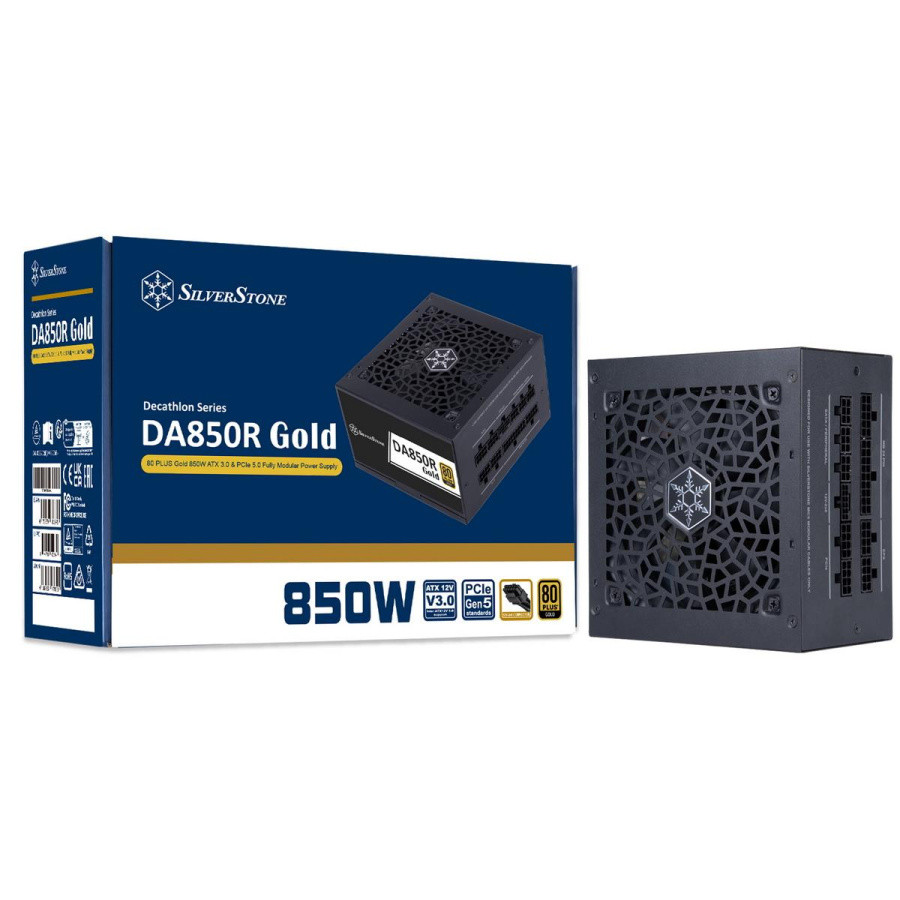 Блок питания Silverstone G54ADA085R0M220 80 PLUS Gold 850W ATX 3.0 & PCIe 5.0 Fully Modular Power Supply black - фото 1 - id-p223037871