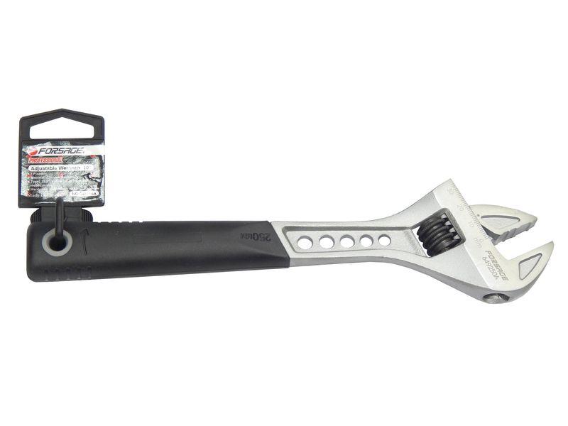 F-649200A Ключ разводной с резиновой рукояткой (захват 24мм, 200ммL) Forsage - фото 1 - id-p223039371