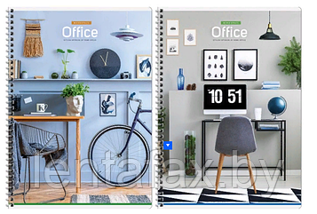 Тетрадь 96л., А4, клетка на гребне ArtSpace "Офис. Home office". Цена без учета НДС 20%