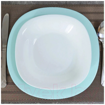 Набор столовой посуды Luminarc Carine Light Turquoise&White P7627 - фото 7 - id-p223040038