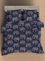 Комплект постельного белья Amore Mio Мако-сатин Elephants Микрофибра 2сп / 92998