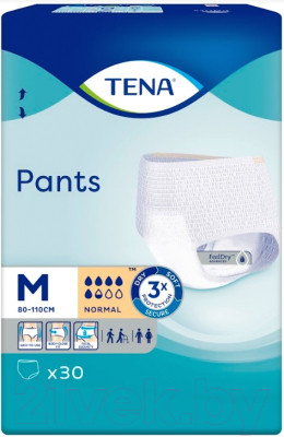 Трусы впитывающие для взрослых Tena Pants Normal Medium - фото 1 - id-p223040072