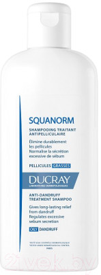 Шампунь для волос Ducray Скванорм против жирной перхоти с длительным эффектом - фото 1 - id-p223045351