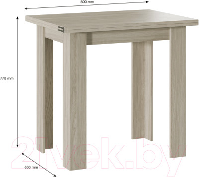 Обеденный стол Стендмебель Кухонный Раскладной - фото 3 - id-p223041799