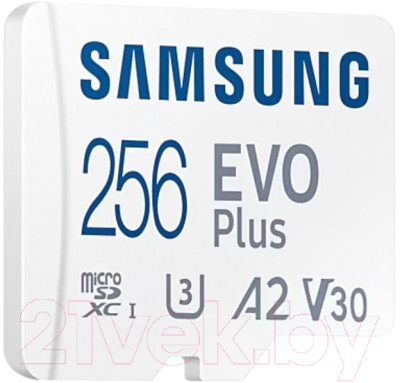 Карта памяти Samsung EVO Plus microSDXC 256GB + адаптер (MB-MC256KA/APC) - фото 4 - id-p223043830