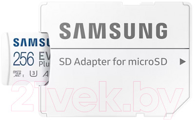 Карта памяти Samsung EVO Plus microSDXC 256GB + адаптер (MB-MC256KA/APC) - фото 5 - id-p223043830