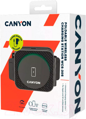 Зарядное устройство беспроводное Canyon WS-305 / CNS-WCS305B - фото 9 - id-p223049105