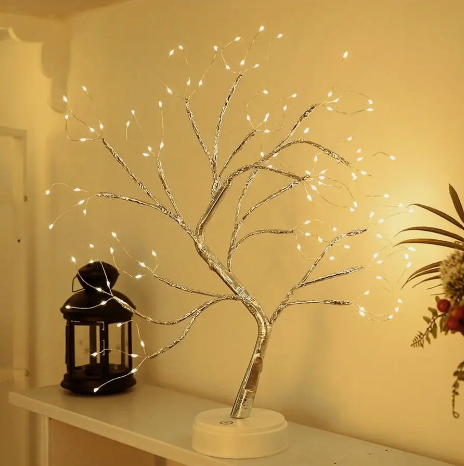 Декоративный светильник дерево Decorative led tree 50 см, 108 светодиодов (питание USB или батарейки) - фото 3 - id-p223049600