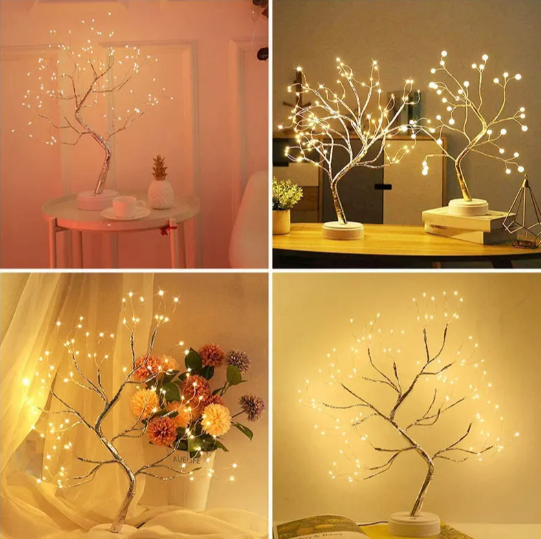 Декоративный светильник дерево Decorative led tree 50 см, 108 светодиодов (питание USB или батарейки) - фото 7 - id-p223049600