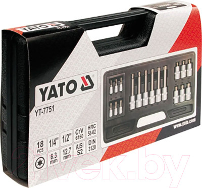 Набор головок слесарных Yato YT-7751 - фото 2 - id-p223046042