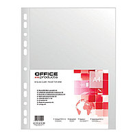 Файл (папка-карман) "Office products", A4, 100 шт, 40 мкм, прозрачный