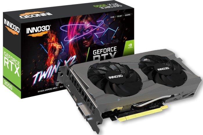 Видеокарта Inno3D GeForce RTX 3050 Twin X2 N30502-08D6-1711VA41 - фото 2 - id-p223061079