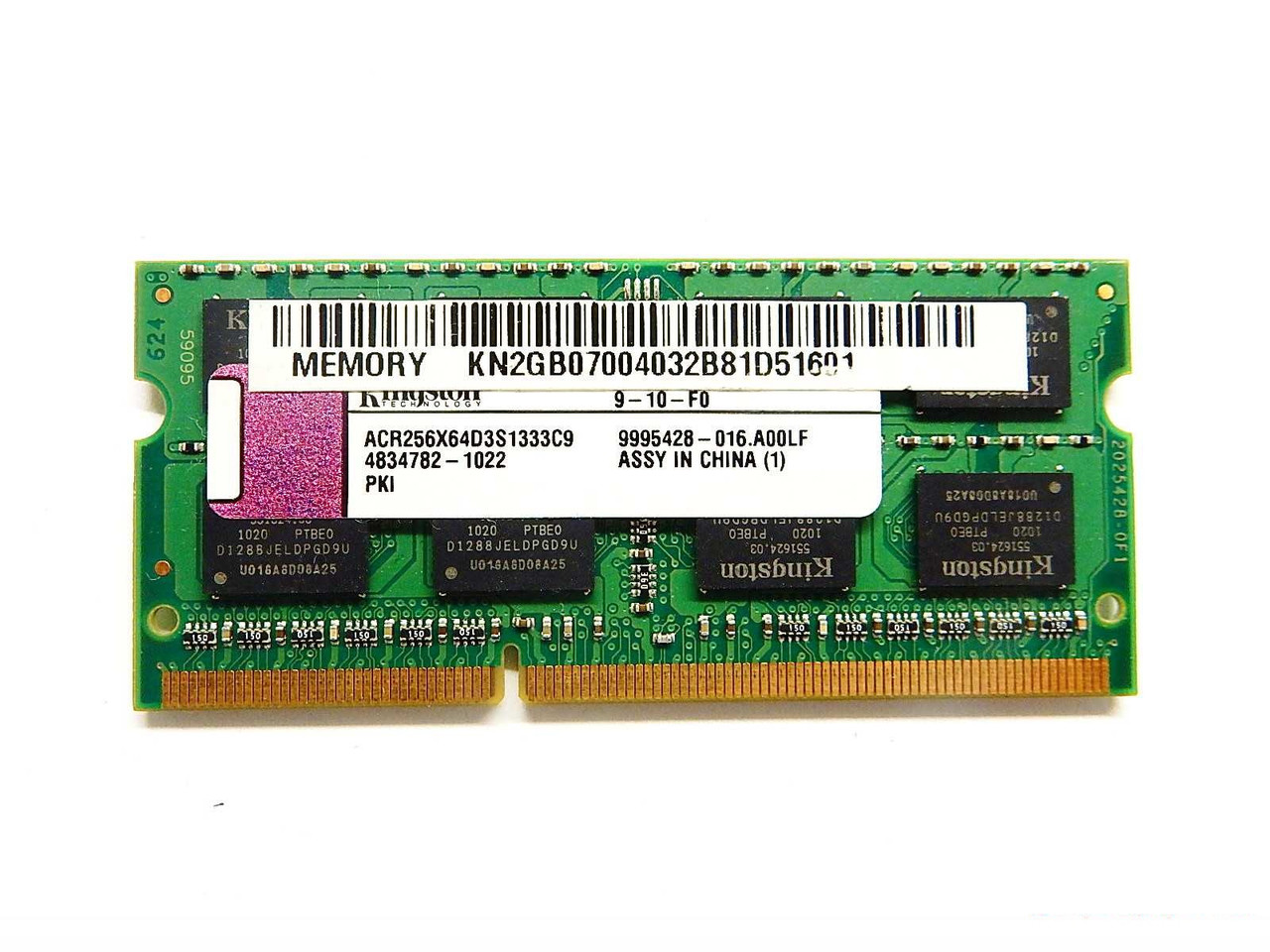 Оперативная память SO-DDR3 RAM 2048MB PC-12800 Kingston (с разбора)