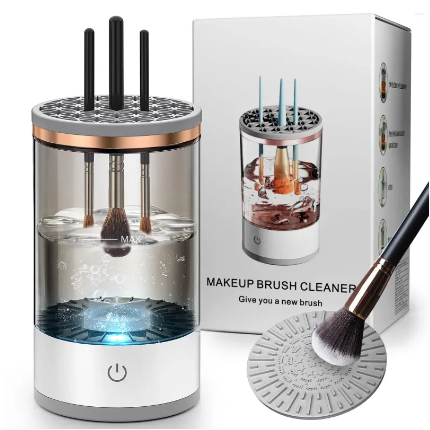 Электрический очиститель кистей для макияжа Makeup Brush Cleaner с ковриком