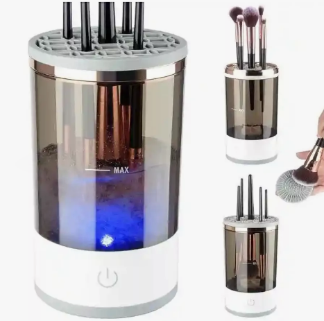 Электрический очиститель кистей для макияжа Makeup Brush Cleaner с ковриком - фото 7 - id-p223061140