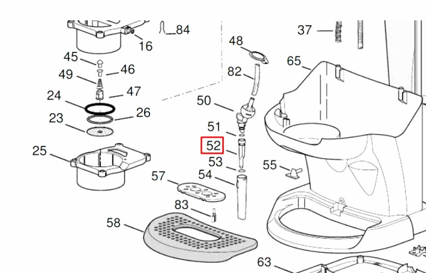 Насадка панарелло внутренняя часть для кофемашин Delonghi 5332113800 - фото 5 - id-p205704870