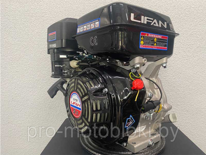 Двигатель Lifan 177F(вал 25мм под шпонку, 90x90) 9лс - фото 4 - id-p169699573