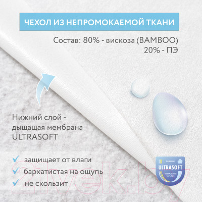 Матрас в кроватку Plitex Юниор Waterproof ЮВ-01/1 - фото 9 - id-p223062243