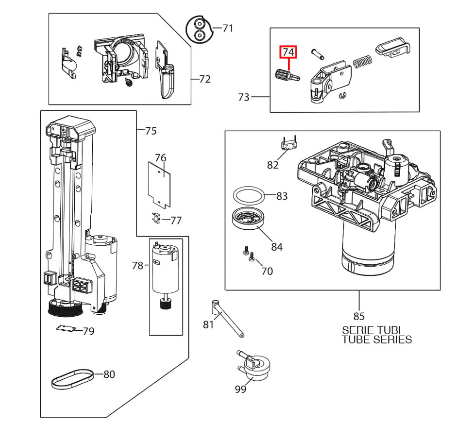 Упор резиновый нижнего ограничителя ЗУ для Delonghi, 5313213431 - фото 4 - id-p205258859