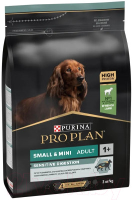 Сухой корм для собак Pro Plan Adult Small & Mini Sensitive Digestion с ягненком и рисом - фото 2 - id-p223063494