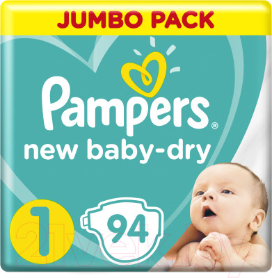 Подгузники детские Pampers New Baby-Dry 1 Newborn - фото 1 - id-p223062689