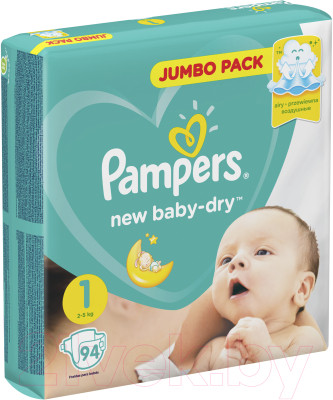 Подгузники детские Pampers New Baby-Dry 1 Newborn - фото 3 - id-p223062689