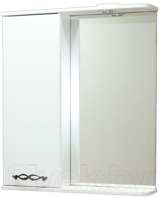 Шкаф с зеркалом для ванной СанитаМебель Джаст 12.650 - фото 1 - id-p223068006