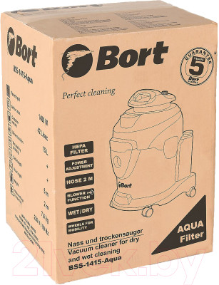 Профессиональный пылесос Bort BSS-1415-Aqua - фото 10 - id-p223062909