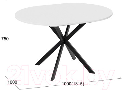 Обеденный стол ТриЯ Мэдисон раздвижной тип 1 - фото 5 - id-p223065508
