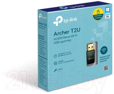 Wi-Fi-адаптер TP-Link Archer T2U - фото 6 - id-p223063023