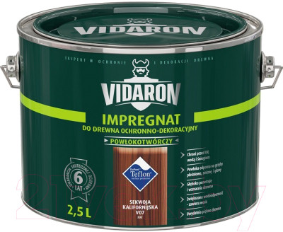 Защитно-декоративный состав Vidaron Impregnant V07 Калифорнийская секвойя - фото 1 - id-p223065543