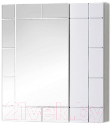 Шкаф с зеркалом для ванной Акваль Анна 60 / АННА.04.60.00.N - фото 1 - id-p223064736