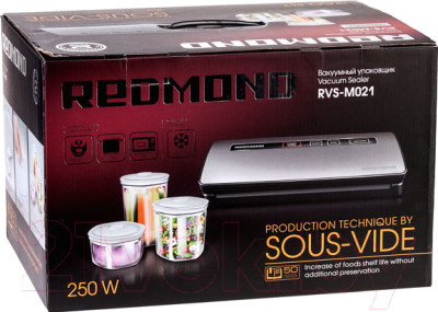 Вакуумный упаковщик Redmond RVS-M021 - фото 8 - id-p223072874