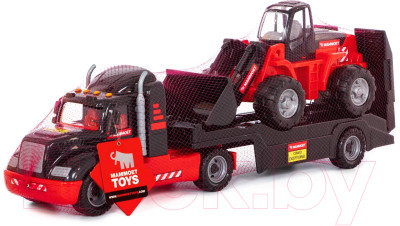 Набор игрушечной техники Полесье Mammoet с трактором-погрузчиком / 56993 - фото 5 - id-p223063149