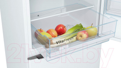 Холодильник с морозильником Bosch KGV36XW21R - фото 3 - id-p223066522