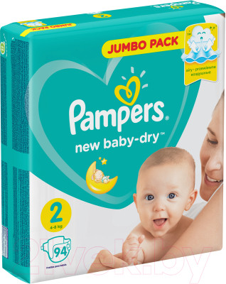 Подгузники детские Pampers New Baby-Dry 2 - фото 3 - id-p223073009
