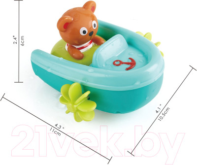Игрушка для ванной Hape Мишка на тюбинге / E0217_HP - фото 8 - id-p223069346