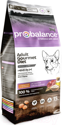 Сухой корм для собак ProBalance Gourmet Diet Adult с говядиной и кроликом - фото 1 - id-p223068405