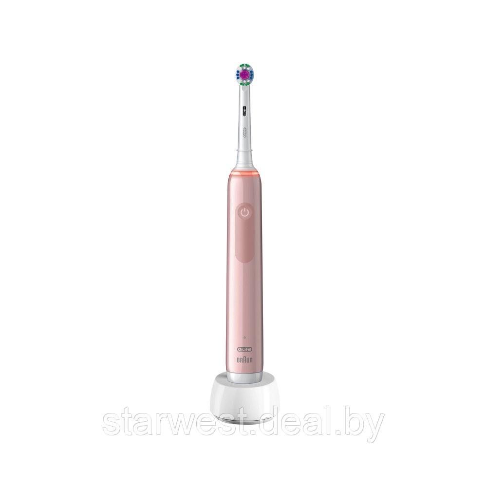 Oral-B Braun PRO 3 3000 Pink Cross Action (ИЗ НАБОРА) Электрическая зубная щетка D505.513.3 - фото 1 - id-p223073249