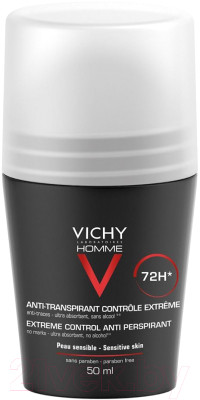 Антиперспирант шариковый Vichy Homme против избыточного потоотделения 72ч - фото 1 - id-p223069478