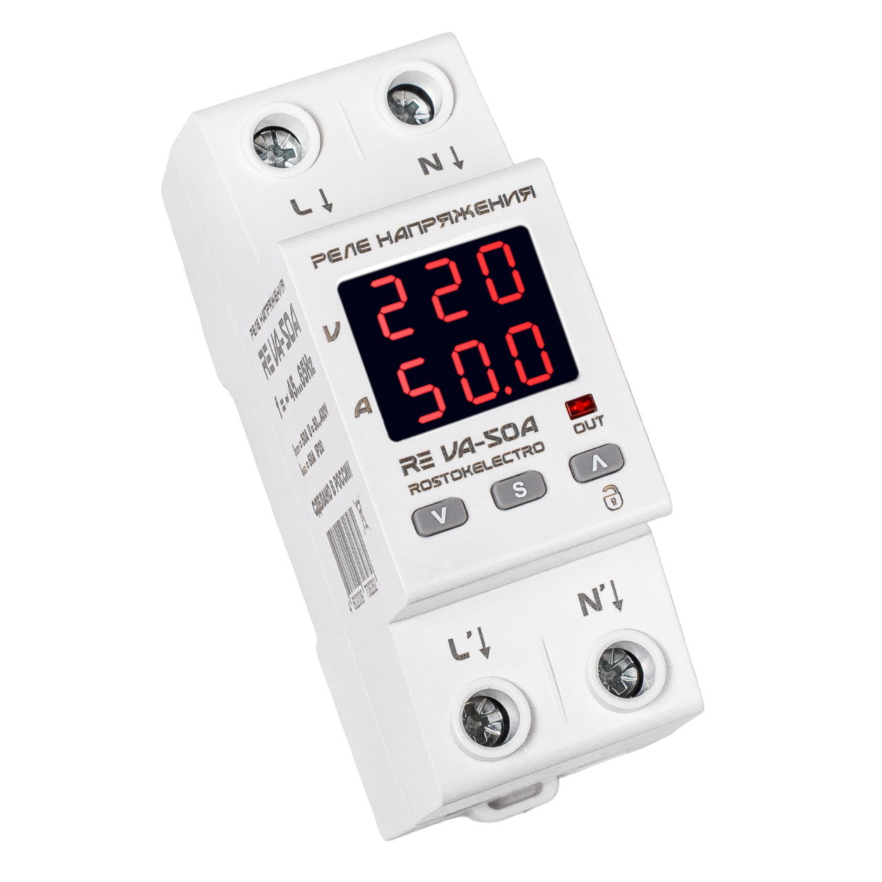 Реле напряжения с контролем тока RE VA-50А