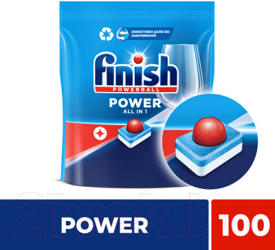 Таблетки для посудомоечных машин Finish PowerBall All in One - фото 6 - id-p223066746