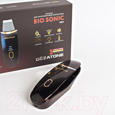 Аппарат для чистки лица Gezatone Bio Sonic 1007 + Гель для лица Ультраклин сенс 30мл / 1301315M - фото 10 - id-p223071511
