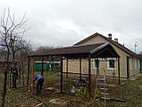 РАЗБОРНЫЙ НАВЕС двускатный 5 х 4 метра, фото 9