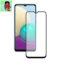 Защитное стекло для Samsung Galaxy A02, A02S 5D (полная проклейка), цвет: черный